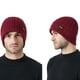 thumbnail image 4 of Gorro de invierno con forro de satén para mujer y hombre, gorro holgado con forro de seda para invierno, gorro de punto cálido con puños., 4 of 5