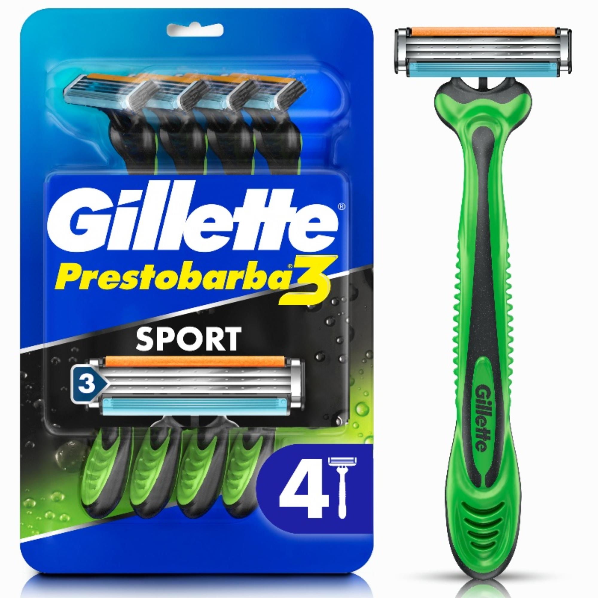 Máquina De Afeitar Desechable Prestobarba3 Body Sense Para Cuerpo 4 Un Gillette