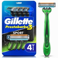 Máquina De Afeitar Desechable Prestobarba3 Body Sense Para Cuerpo 4 Un Gillette