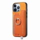 thumbnail image 2 of Funda Magnética Para Iphone 14 Pro Con Billetera Y Anillo Protector Resistente Orange, 2 of 6