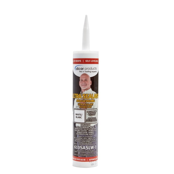 Sellador Dicor 610SASLW-1 Autonivelante Ultra de 300 ml, color blanco