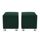 thumbnail image 1 of Set Pouf Cali 1c Felpa 12 Verde Botella, 1 of 5