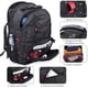 thumbnail image 3 of Mochila para portátil NUBILY impermeable de 45 litros con USB de 17,3 pulgadas, negra, 3 of 9