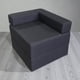 thumbnail image 1 of Sofa Cama Arkos En Lino Negro, 1 of 3
