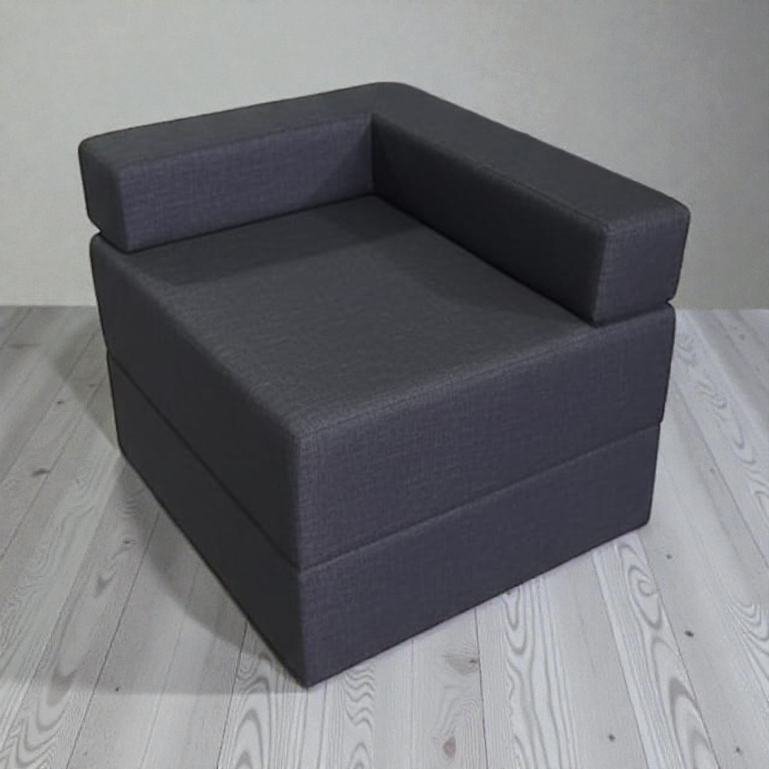 Diseños Valestrini - Sofa Cama Arkos En Lino Negro