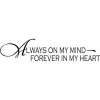 Rienda Libre Graphics - Decomural Always On My Mind Love Ws-15670