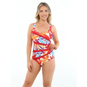 Samia - Traje De Baño Modelador Estampado Beige Xl