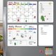 thumbnail image 1 of Calendario de borrado en seco hivillexun pack de 4 (42 × 30 cm), 1 of 5