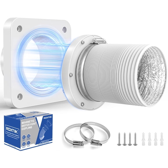 Kit conector magnético para ventilación de secadora RDXTIK de 4" y 1 m