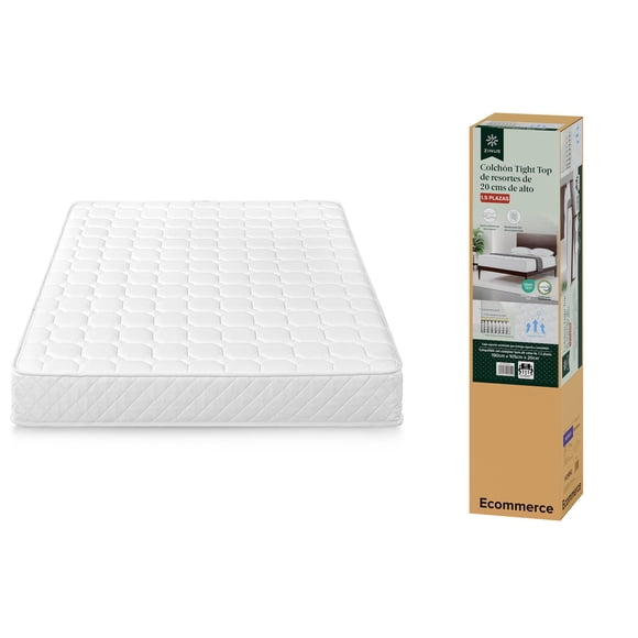 Colchón 1.5 Plazas Zinus Resortes Pocket