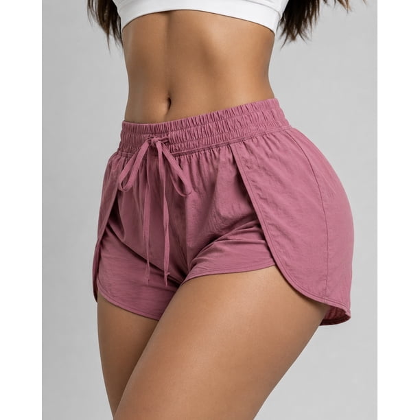 Short Deportivo Para Mujer Doble Capa Con Bolsillo Running