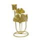 thumbnail image 3 of Candelabro Cónico De Hierro Con Escultura De Hoja De Ginkgo Para Mesa De Comedor De Boda, 2 Tazas Doradas, 3 of 3