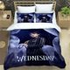 thumbnail image 2 of 3D Print Wednesday Addams Bedding Set Duvet Cover Bed Set Quilt Cover Pillowcase Comforter king Queen Size Boys Adult Bedding, 2 of 5