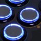 thumbnail image 2 of Botones moyedianzi de 30 mm negro y azul con LED – paquete de 8, 2 of 6