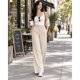 thumbnail image 5 of Pantalón Palazzo Mujer Algodón Cintura Elasticada Con Lazo, 5 of 7
