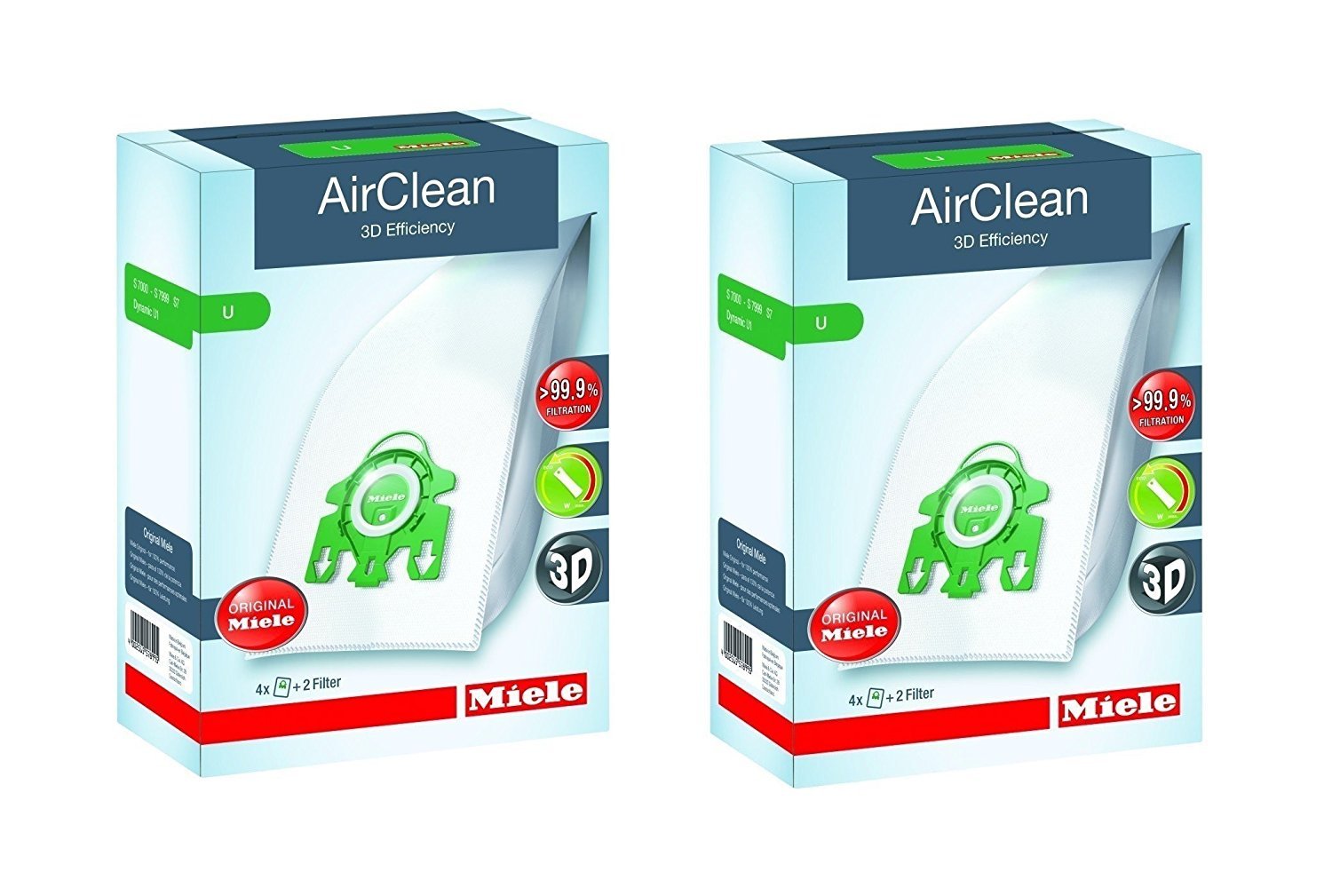 Bolsas Para Aspiradora Miele Type U Airclean S7 Upright 8 Bolsas