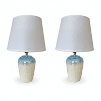 Genérica - Lámpara De Velador Living Sobremesa Decorativa Dormitorio Moderna Minimalista E27 Pack De 2