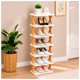 thumbnail image 1 of Zapatero Organizador de Zapatos 7 Niveles Apilable Armable Plastico Naranja, 1 of 3