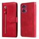 thumbnail image 1 of Funda con Cremallera para Motorola Edge 50 Fusion, Carcasa Cartera de Cuero PU con Soporte y Tarjetero, 1 of 5