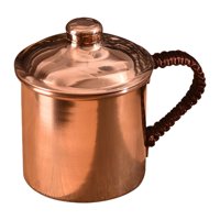 Magideal - Taza De Cobre Puro Hecha A Mano, Taza De Café De Cobre, Artículos Para Beber, Fácil De Llevar, Regalos De Cumpleaños, Taza De Té Espesa Para Agua Fría A