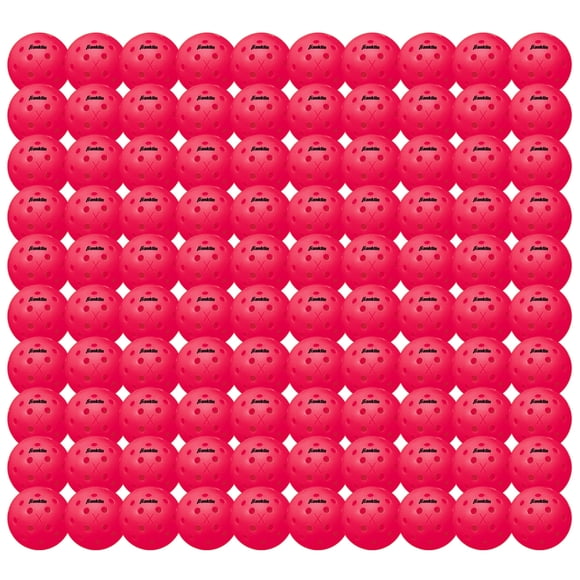 Pickleballs Franklin Sports X-40 Outdoor, paquete de 100 unidades, color rosa