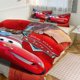 thumbnail image 1 of Cars Lightning McQueen Boys 3 Piece Bedding with 1 Flat Sheet And 2 Pillowcases Twin Bed Sheets, 1 of 5