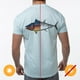 thumbnail image 1 of Camiseta Delsol Pez Grande Azul Hielo Mediana, 1 of 4