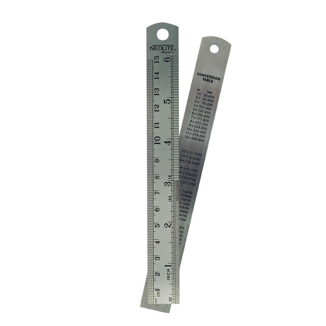 Regla Metalica 15 Cm None Neolite