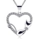 thumbnail image 1 of Collar Plata Fina 925 Gato Gatito Heart Regalo Mujer Joyas plateado Talla única, 1 of 5