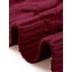 thumbnail image 5 of INSPIRE CHIC Cárdigan Suéteres para Mujeres Abierto al Frente con Botones Manga Larga Otoño Casual Tejido de Punto con Bolsillos S Rojo Oscuro, 5 of 6