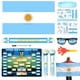 thumbnail image 1 of Kit de apoyo para hinchas Kaitiaki Argentina 11 piezas Mundial 2026, 1 of 9