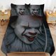 thumbnail image 1 of Pennywise Bedding Set Duvet Cover Comfortable and Lightweight Cartoon Bedding 3 Piece Bed Set, 1 of 5