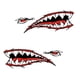 thumbnail image 1 of 2 Uds Pegatinas De Calcomanías De Boca De Dientes De Tiburón Para Kayak, Canoa, Bote Auxiliar, 1 of 3