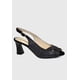 thumbnail image 2 of Sandalia Cuero Jamila Negro con brillos, 2 of 5