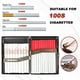 thumbnail image 2 of Estuche retro de metal para cigarrillos tamaño king para hombre y mujer, caja de tabaco de 100 mm, capacidad para 20 cigarrillos, resistente, con clip de resorte de doble cara, bolsillo abierto, bille, 2 of 7