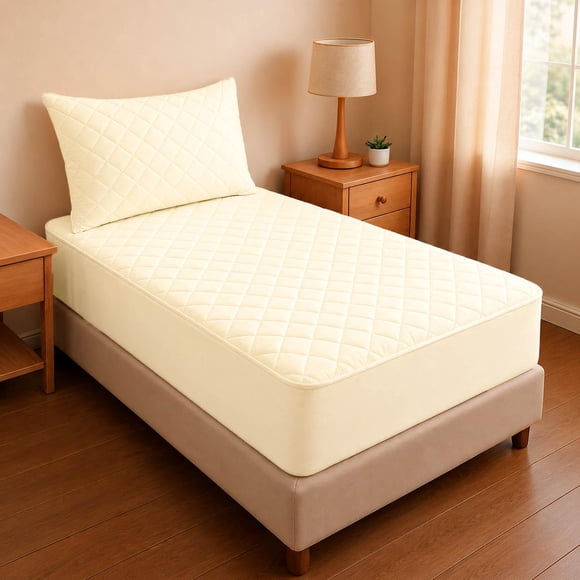 CUBRE COLCHON 1,5 PLAZAS IMPERMEABLE beige 1.5 PLAZAS