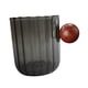 thumbnail image 3 of Taza De Cristal Para Café Y Leche Con Mango De Madera Antiescaldaduras Para Hotel, Oficina, Camping, Negro Claro, 3 of 3