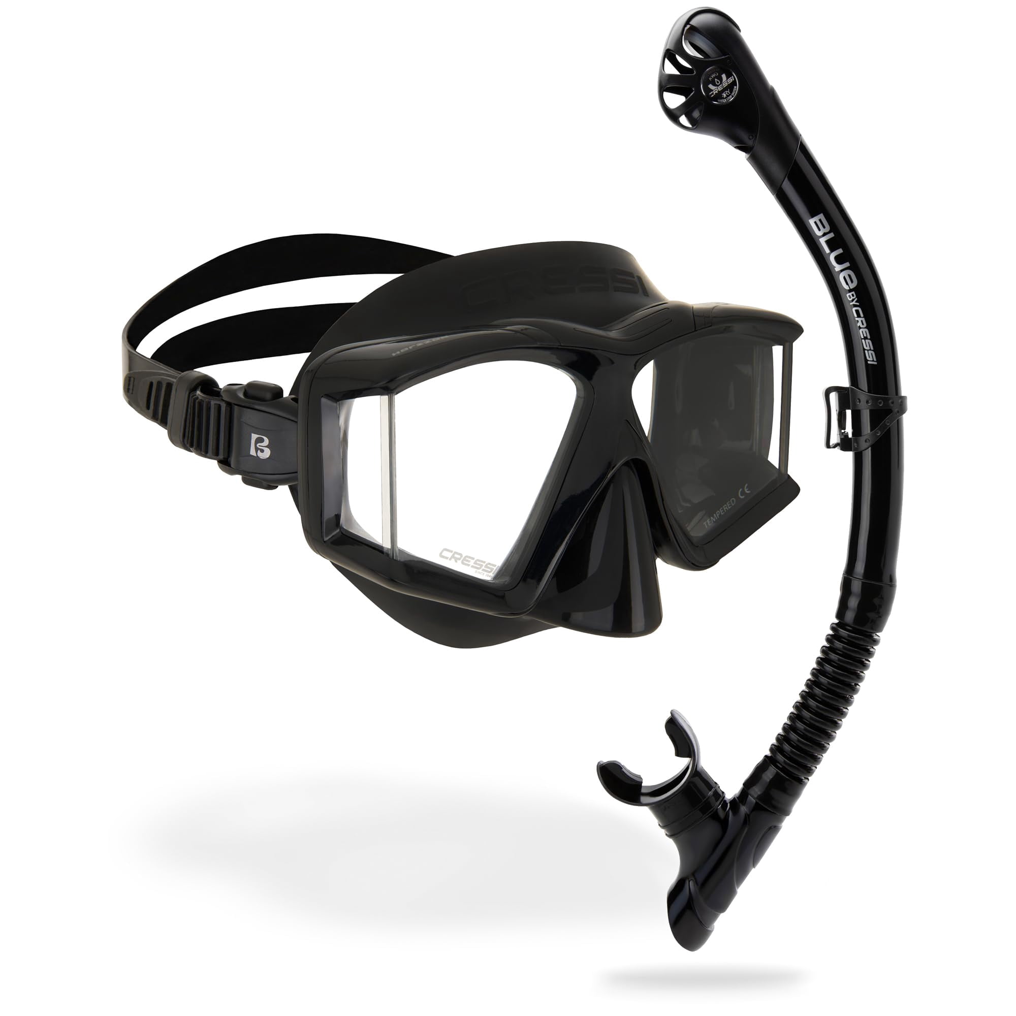 Kit De Máscara Y Snorkel Cressi Horizon Scilla Negro