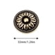 thumbnail image 5 of Perillas para gabinete Mgoodoo vintage flor bronce 32 mm, 5 piezas, 5 of 7