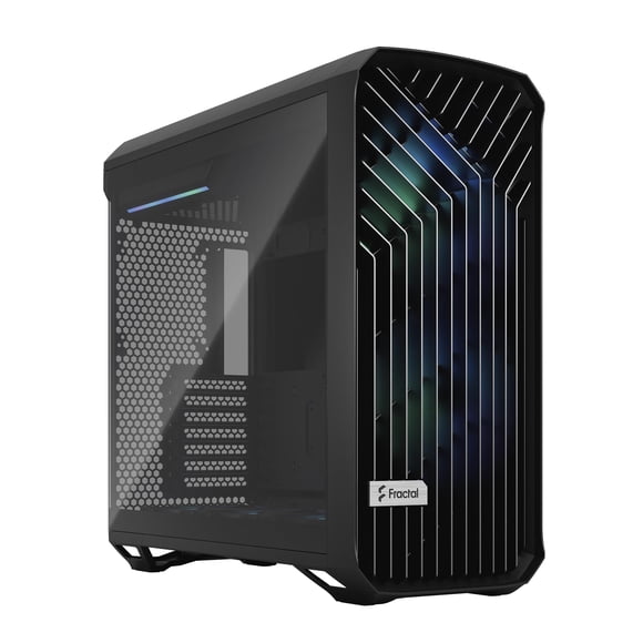 Funda para juegos de PC con diseño fractal Torrent RGB Black ATX Mid Tower