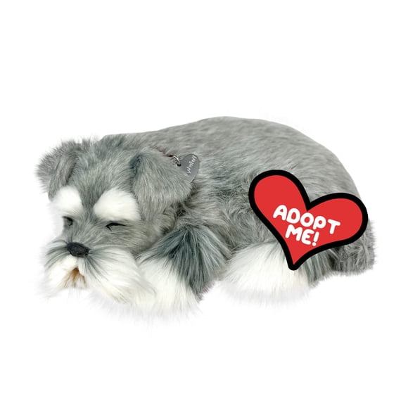 Juguete interactivo de peluche para mascotas Precious Petzzz Schnauzer Dog