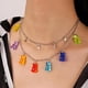 thumbnail image 3 of Candy Colo Gummy Mini Bear Collar para mujeres Nueva Clavícula Estrella Colgantes Collares Joyería, 3 of 6