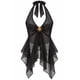 thumbnail image 2 of Blusa Top Mujer Transparente Asimétrico Con Aplique Verano negro Talla Única, 2 of 2