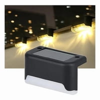 Genérico - Kit 8 Luces Solares Patio Jardín Para Escaleras Y Muros Estructura Color Negro