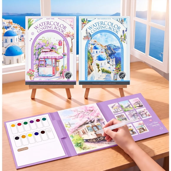 Kit de Acuarela Mulyric 2 Pack, 24 colores con pincel