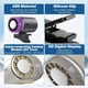 thumbnail image 4 of Ventilador clip coche LED 100 velocidades ajustable USB recargable gimnasio playa, 4 of 7