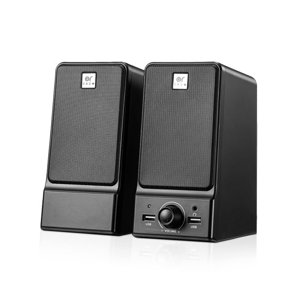 Altavoces para computadora OROW S203 Hi-Fi estéreo de 16 W USB con conector para auriculares