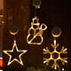 thumbnail image 1 of Paquete de 3 luces navideñas para ventana con ventosas y pilas., 1 of 5