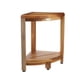 thumbnail image 1 of Estante de ducha de esquina de teca DecoTeak de 2 niveles, impermeable, 1 of 9