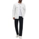 thumbnail image 2 of Chaqueta casual de hombre con botones, mangas largas, estilo camionero para uso diario XL blanco, 2 of 6
